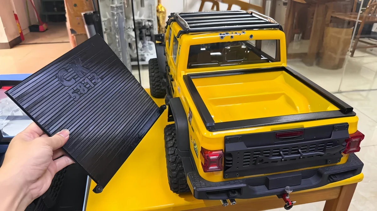 3D Printed Sliding Bed Cover for Chuangke CK5812 1/7 Gladiator