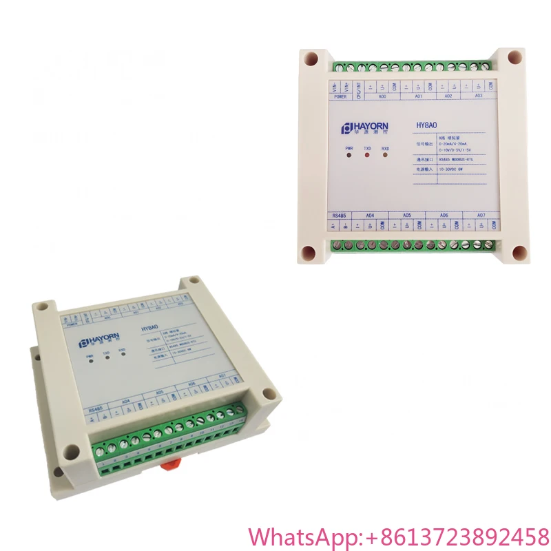 

8-Channel Analog Output 0~20mA/4~20mA/0~10V/0~5V/1~5V 485 To Analog RS485