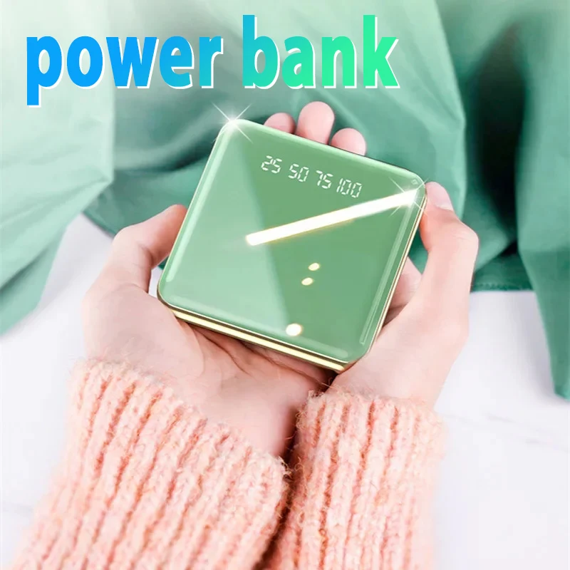 Mini Power Bank Portable 20000mAh Charger Fast Charging Digital Display External Battery Flashlight for iPhone Xiaomi Huawei