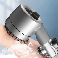 High Pressure Handheld Shower Head with Filters 3 Spray Mode & Detachable Spray Gun Mode with Head Body Massager Shampoo Brush