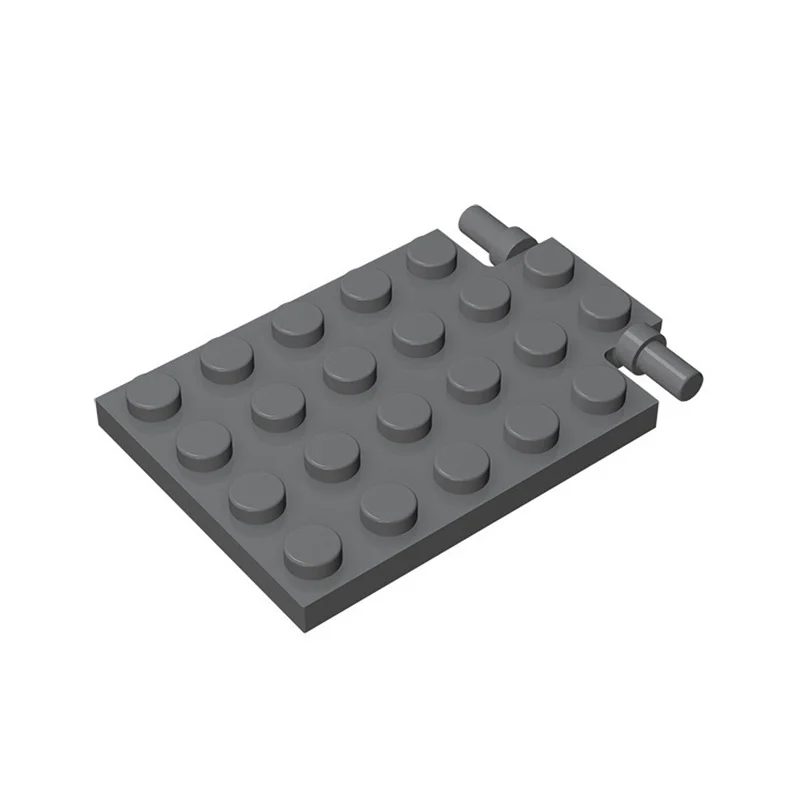 10pcs 92099 Plate Modified 4 x 6 with Trap Door Hinge Bricks Collections Bulk Modular GBC Toy For Technical MOC Buildings Blocks