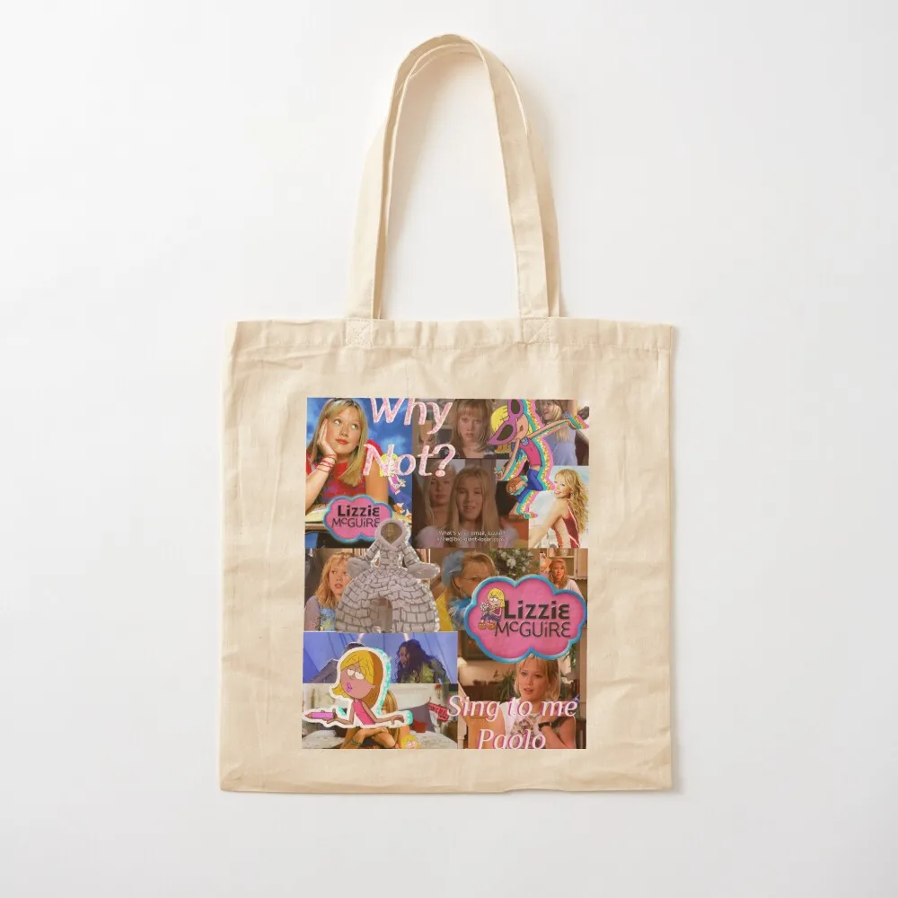 

Lizzie McGuire Collage Tote Bag custom tote Women's shopper canvas Canvas