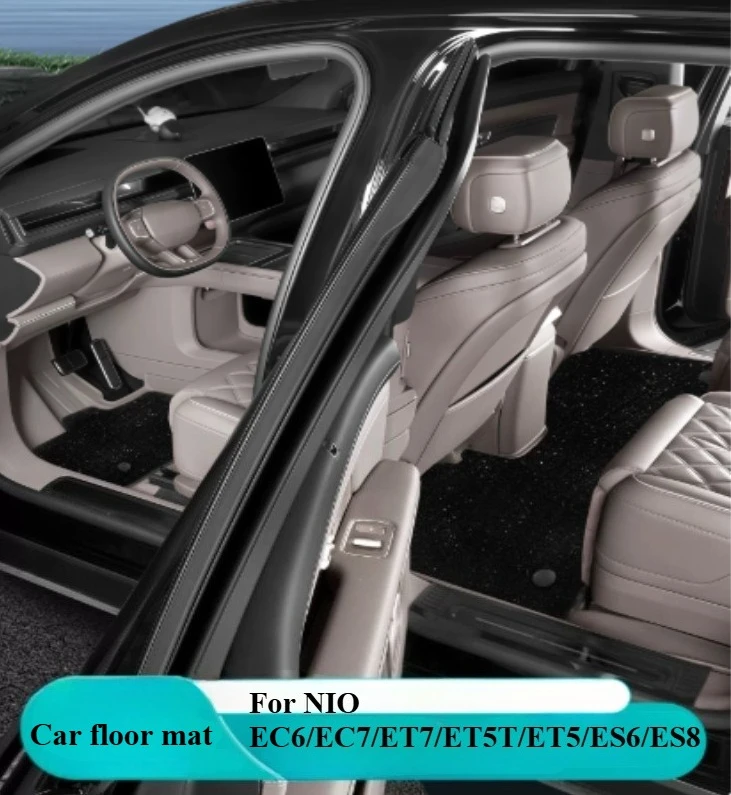 For NIO EL6/EL8/ET7/ET5T/ET5/ES6/ES8 2023-2026 Car Floor Mat Single-layer Starry Velvet Blanket Wear-resistant Foot Carpets