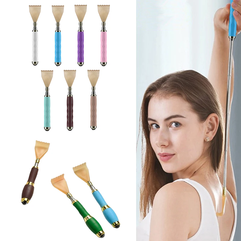 Portable Back Scratcher Telescopic Scratching Massager Back Scraper Extendable Tickling Itch Body Scratch Stick Massager