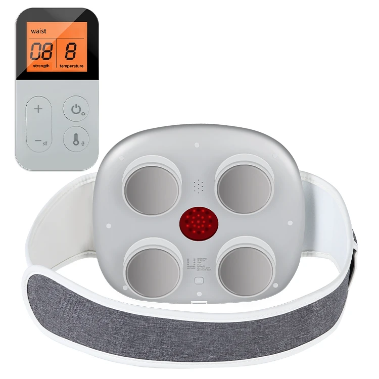 

Portable Lumbar Lower Back Massager With Ems Heat for Lower Back Pain Adjustable Lumbar Magic Back Massage Stretcher Relaxation