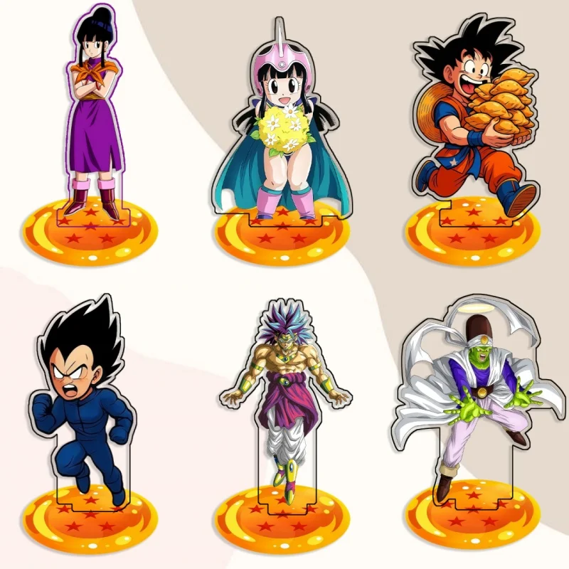 

15cm Standing Sign for Dragon Ball Vegeta Kakarot Broly Piccolo Acrylic SelfMade Cartoon Anime Desktop Decoration Toy Fans Gift