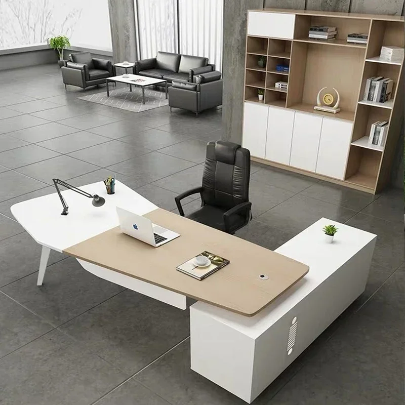 

Desktop Multifunction Home Furniture Gaming Desk Workshop Table Automatic Organizer Minimalist Office Writing Mesa Room Study