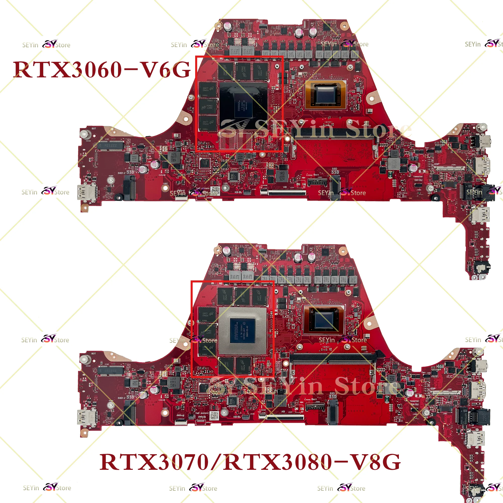 Placa base para ASUS ‎ ROG GA503QS GA503Q GA503QR GA503QM placa base para ordenador portátil R7 R9 RTX3080/RTX3070-V8G RTX3060/V6G 16GB/8G-RAM