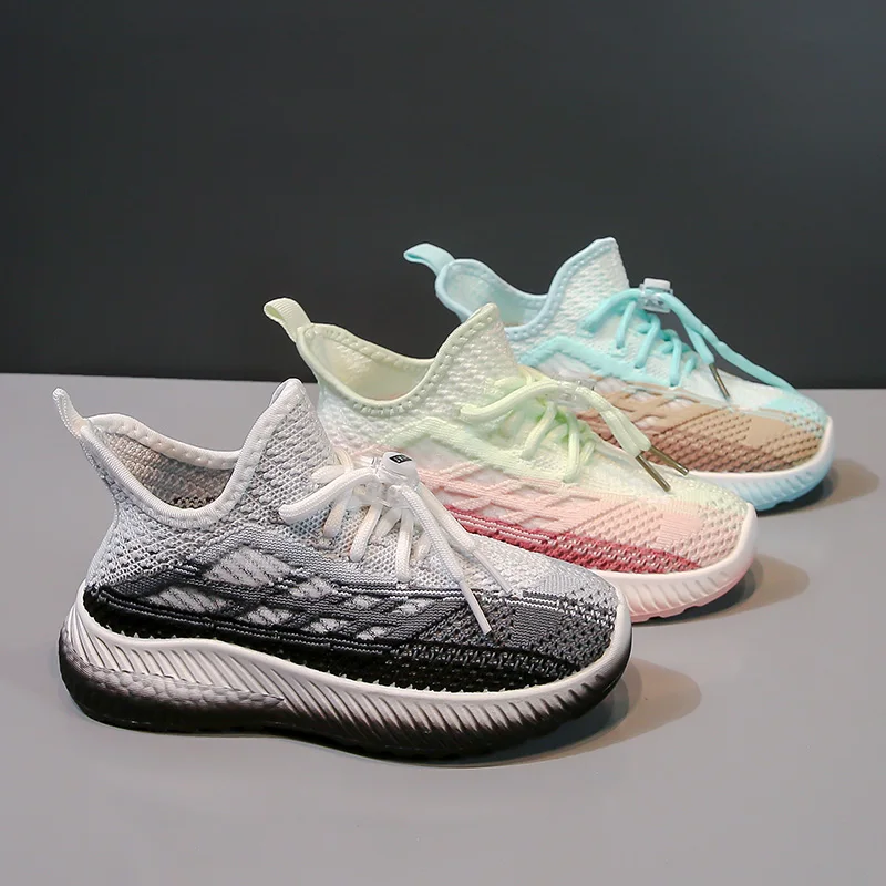 

Kids Sneakers Sports Baby Soft Breathable Running Knitting Infant Teenage Boy Girl Lightweight Shoes Breathable Running Shoes