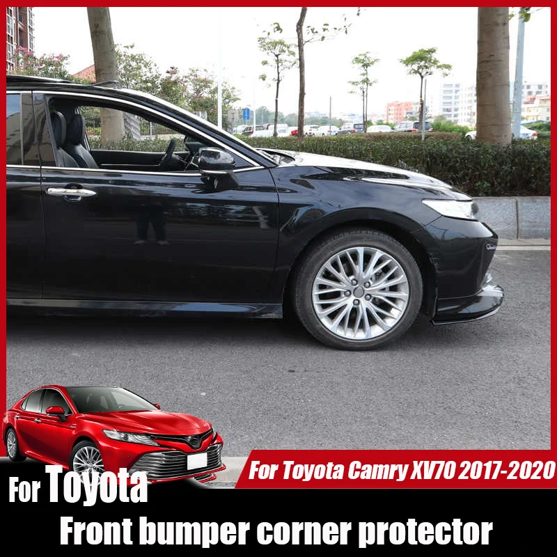 For Toyota Camry XV70 2017 2018 2019 2020 Front bumper corner protector Rear bumper corner guard exterior modification