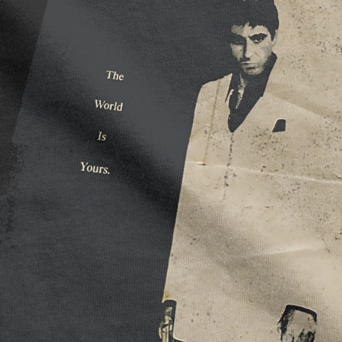 Scarface Vintage Poster T Shirt Men's Cotton Novelty T-Shirts Round Neck Tee Shirt Short Sleeve Clothing Gift