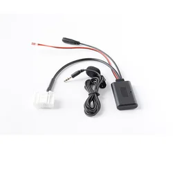12V Car AUX Audio Cable Adapter Bluetooth Mic Radio Cable For Subaru Outback Forester Kit AUTO Accessories