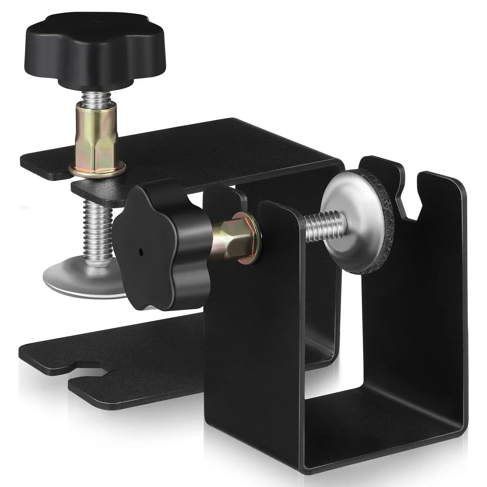 2Pcs Metal Drawer Installation Clamp Sturdy C Style Clamp for Cabinet Face Frame Mounting Woodworking DIY Repair Tool Set