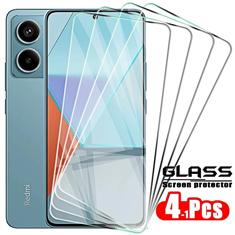 

4pcs Screen Tempered Glass For Xiaomi Redmi Note 13 Pro 12 4g 5g 11 Protective Glas Film Screen Protector for Redmi Note13 12s