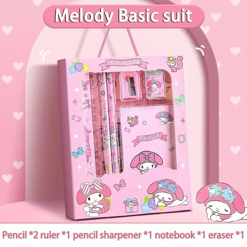 Kawaii Kuromi Stationery Gift Set for Kids Cartoon Pencil Eraser Combo Back-to-School Essentials Birthday Toy Presents view 5