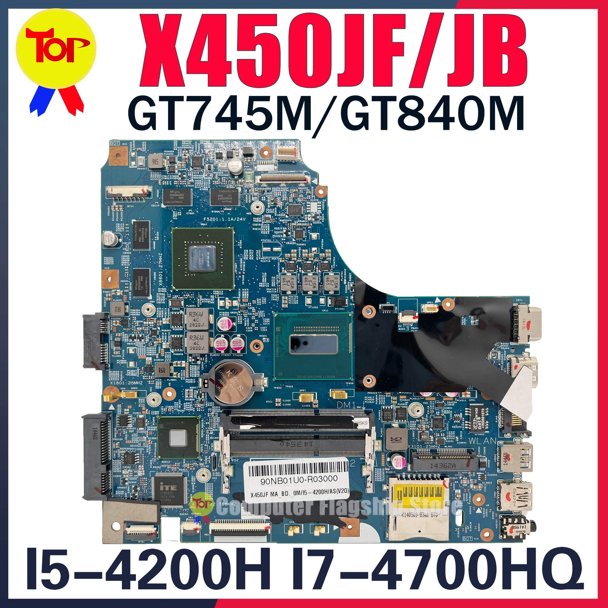 

Материнская плата KEFU X450JF для ноутбука ASUS X450JB X450J A450J X450JN SV41JV