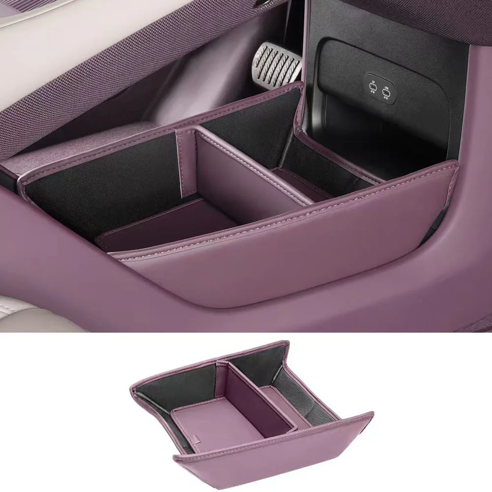 

Подходит для Xiaomi SU7 2025 2026, нижний кожаный ящик для хранения с центральным управлением, удобный складной ящик для хранения, аксессуары для интерьера