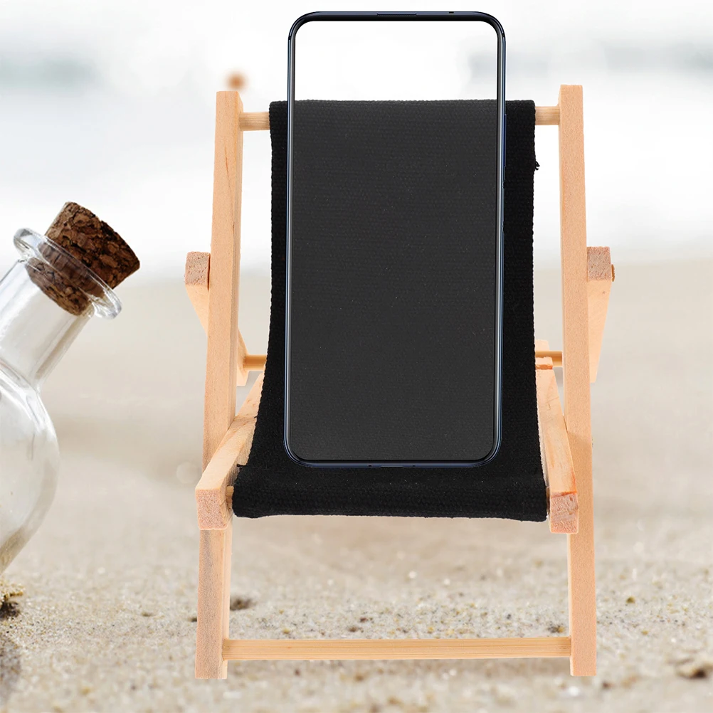 

Beach Chair Phone Holder Cute Stand Desk Cell Household Cellphone Canvas Desktop Bracket