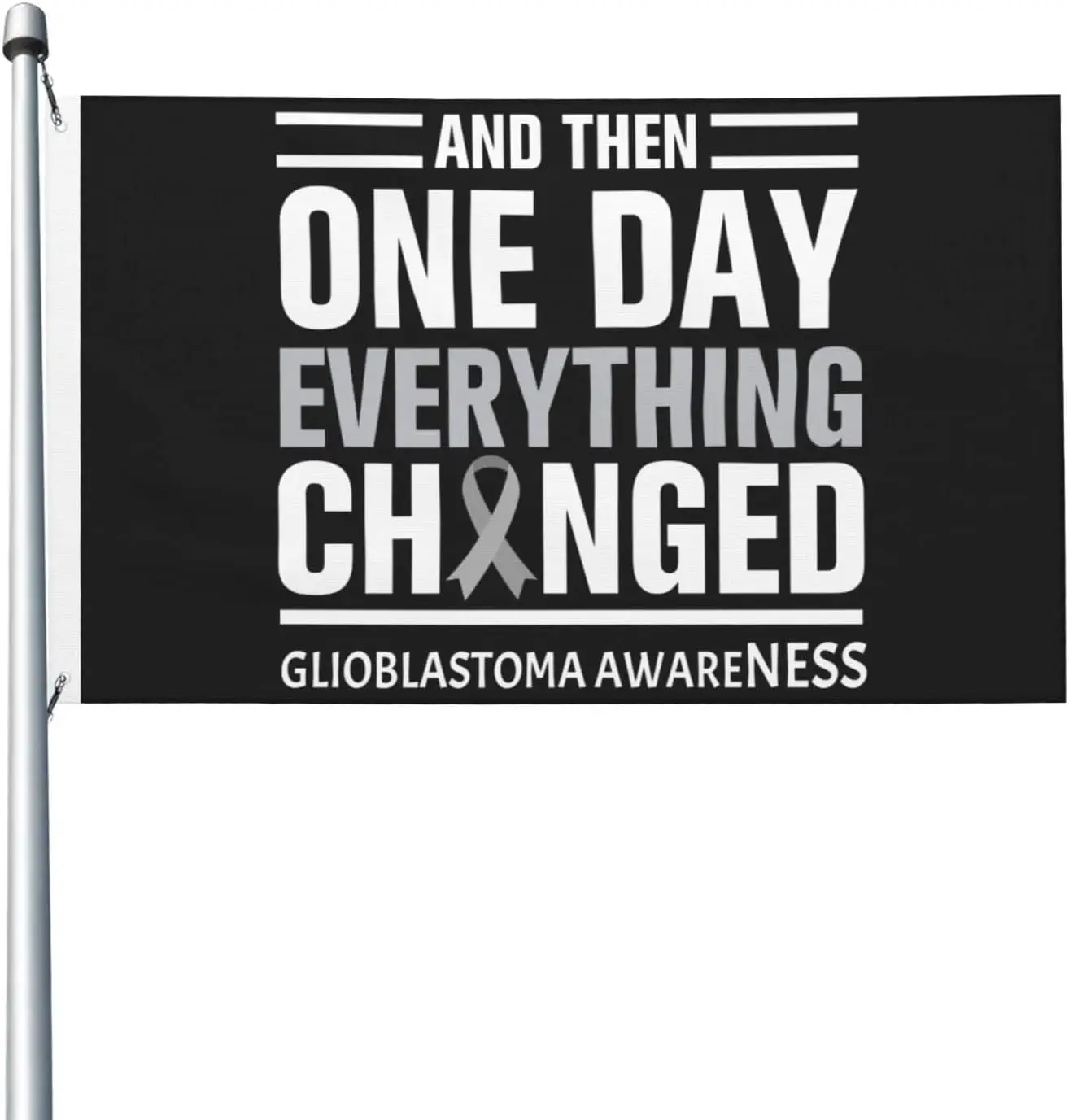 Flagicts 100% Polyester Glioblastoma Awareness Figh Brain Tumor Cure Brain Cancer Flags