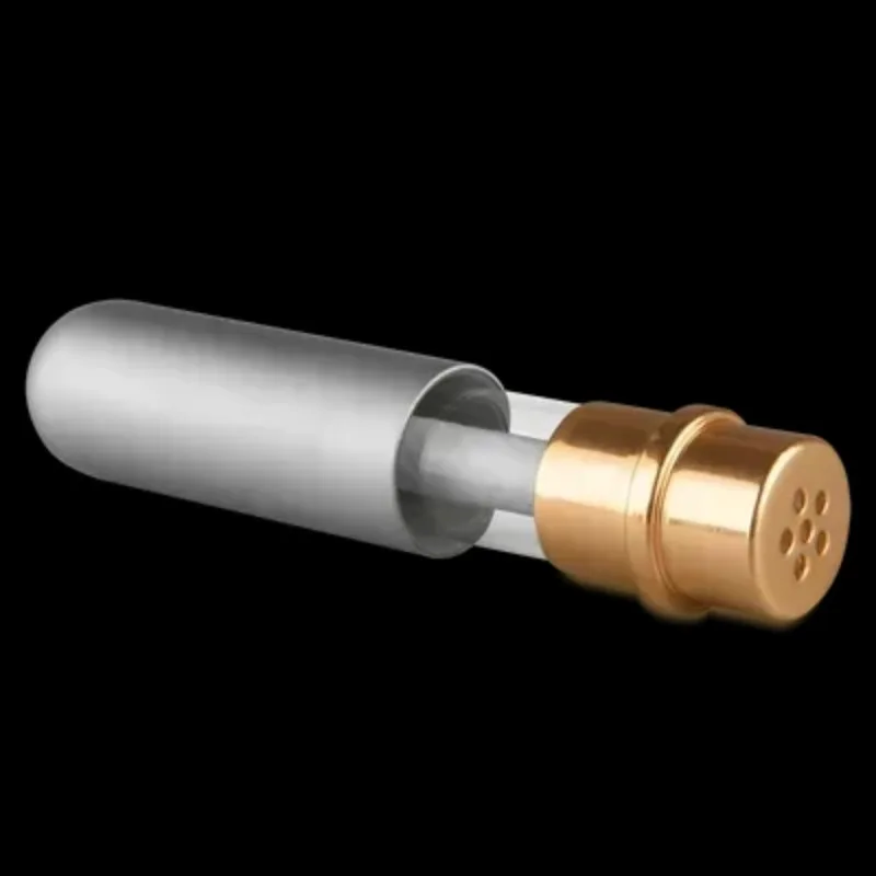 1Pc 5Ml Gekleurde Aluminium Neus Inhalator Met Hoge Kwaliteit Witte Katoenen Wieken Aromatherapie Metalen Inhalator Voor Essentiële Oliën