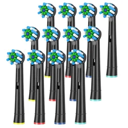 Black EB50 Brush Heads Cross Action 16 Degree Angle Spare Dental Nozzles for Oral B Electric Toothbrush D12/D16/DB4010/DB4510