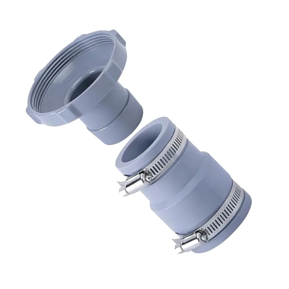 Pool Hose Adapter Kit for Vacuum Cleaners Compatible with For 1.25'' and For 1.5'' Diameter Hoses Includes Clamps