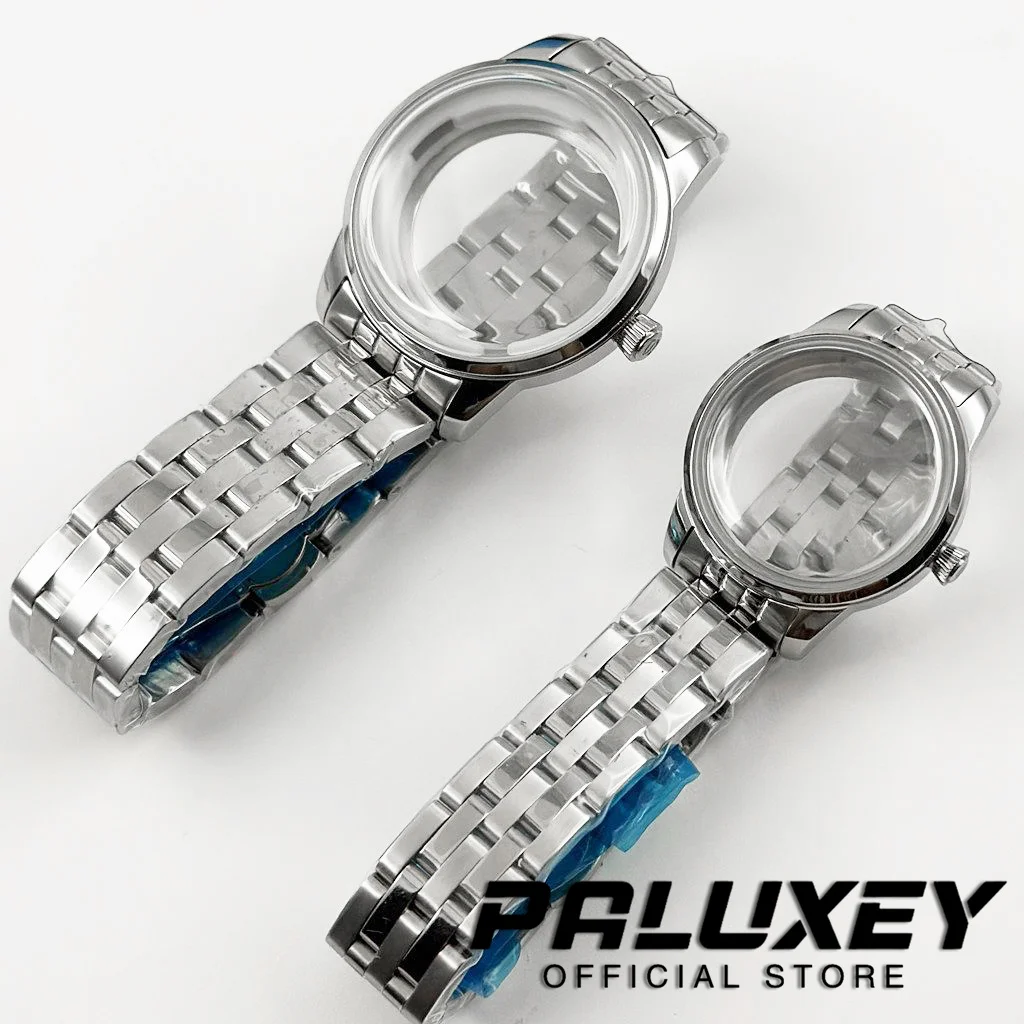 Cocktails 33MM/40MM NH35 Cocktails Stainless Steel Watch Case for NH35 NH38 Movement Arch Glass Transparent Backcover  Case