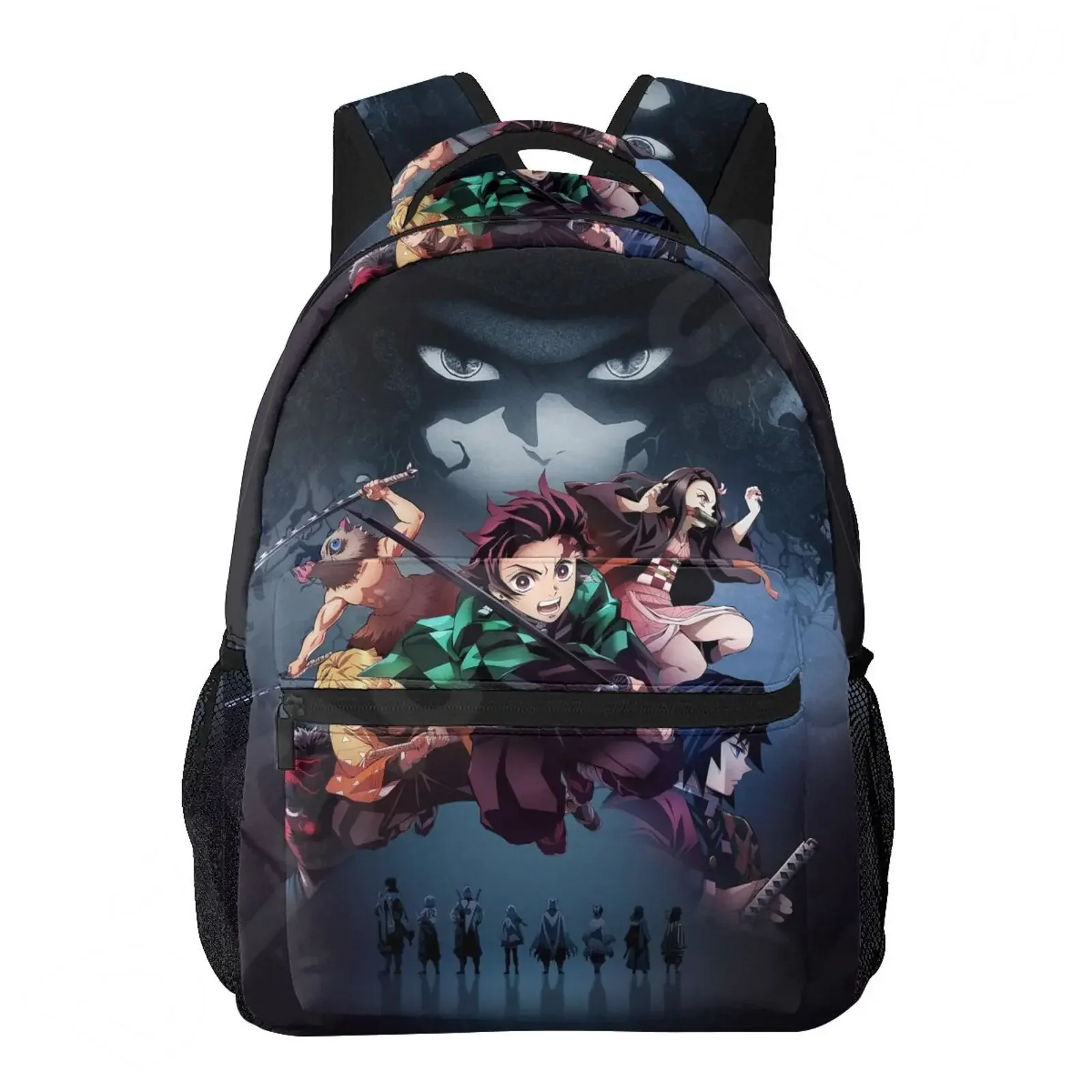 Custom Cartoon Anime Backpack Kimetsu No Yaiba Bags Kamado Tanjirou Student School Bags for Girls Boys Children Schoolbag