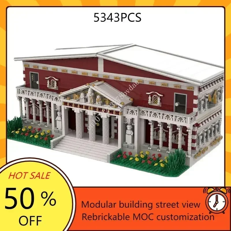 

Archaeological Museum Modular MOC Creative street view Model Custom Puzzles Architecture DIY Education Assembly Model Toys Gift