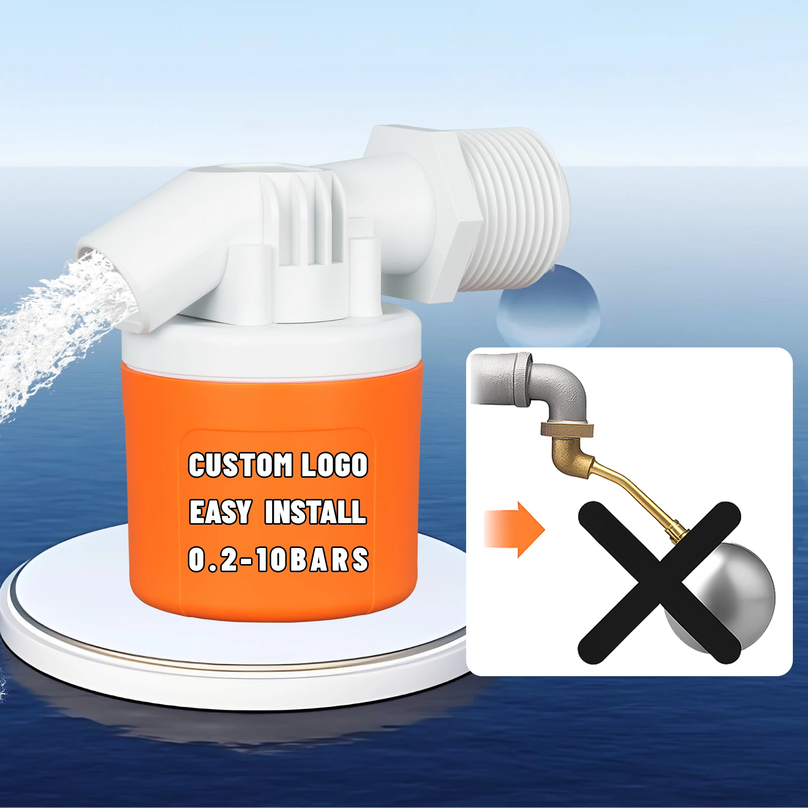 

High flow float valve Automatic faucet valve Float tank Liquid level float valve