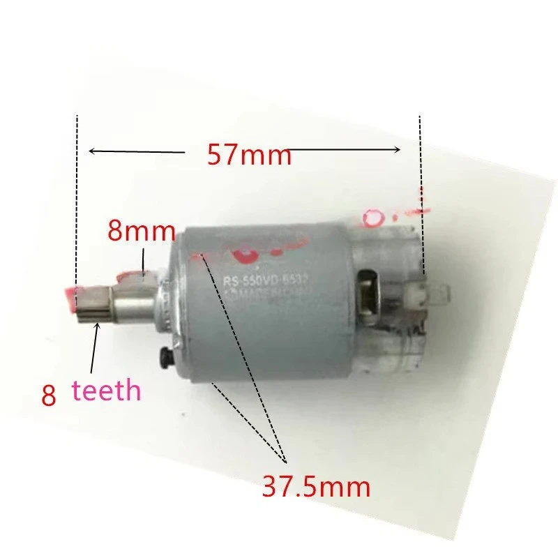 18V  8-tooth RS-550VD-6532 H3 WX390 WU390 Motor 50027484 Motor