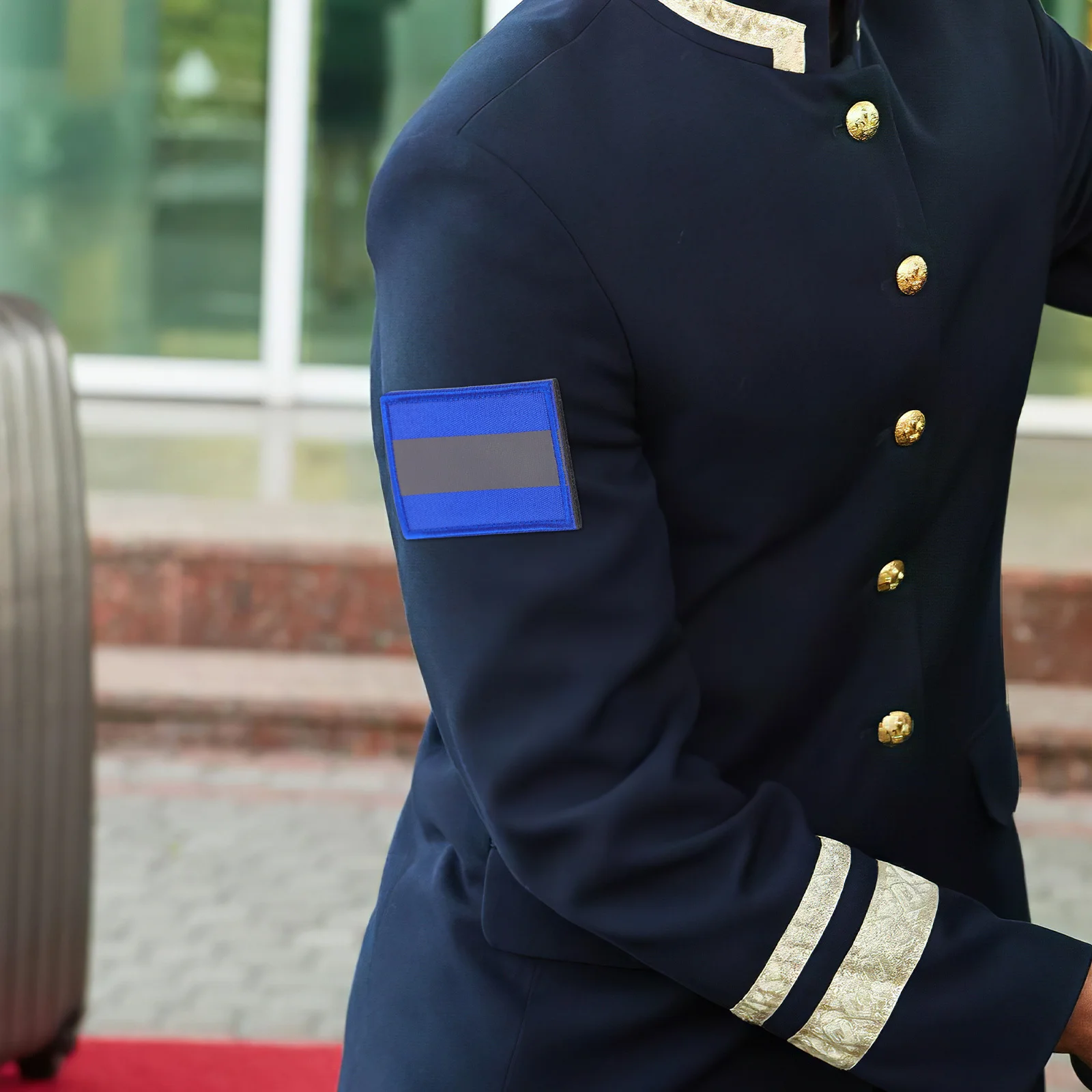 رقعة أمان عاكسة، شريط قماش نايلون ذاتي اللصق لحقائب الظهر، معدات الكلاب، شريط شارة عالي الوضوح، ريترو #3