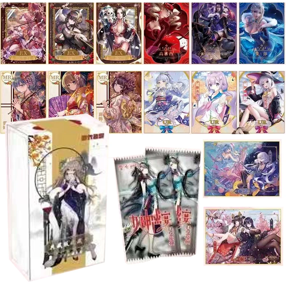 Wholesale Goddess Feast Moka-acg Set 2/4/5 Collection Cards Anime Girl Bikini Booster Box Tcg Game Doujin Toys And Hobbies Gift