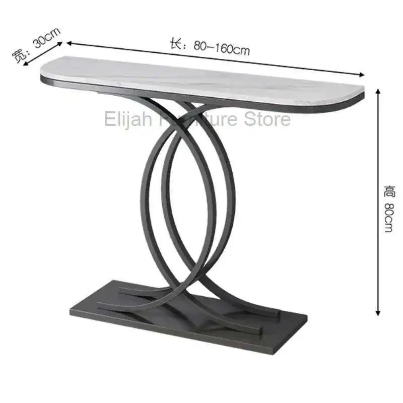 

Metal Midcentry Console Table Modern Nordic Lobby Hallway Console Table Luxury Entrance Wohnzimmer Tisch Living Room Furniture