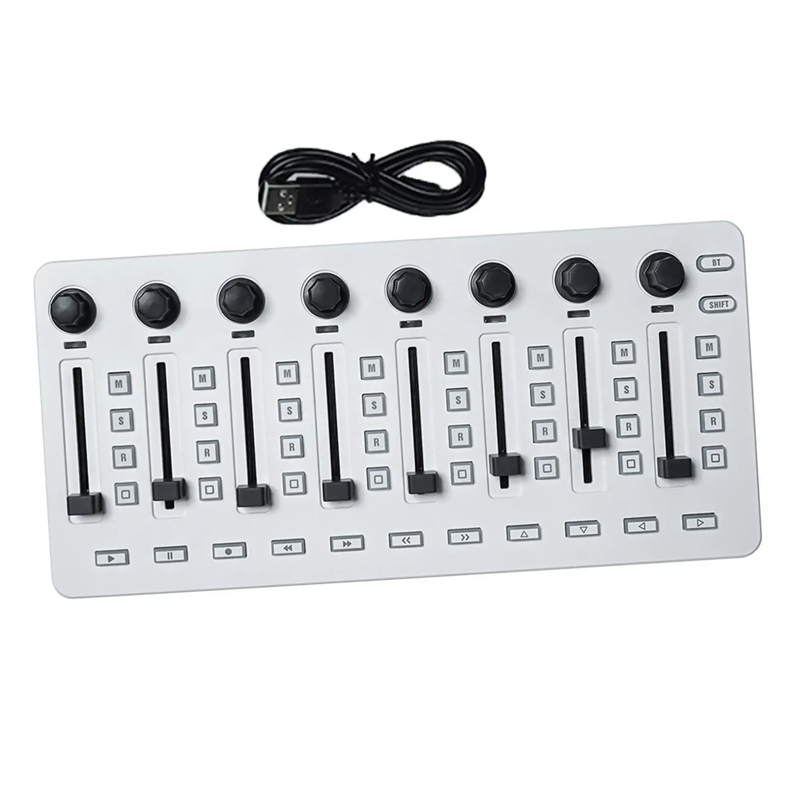 MIDI Controller 8 Assignable Control Actuator Easy to Use 8 Knobs Portable