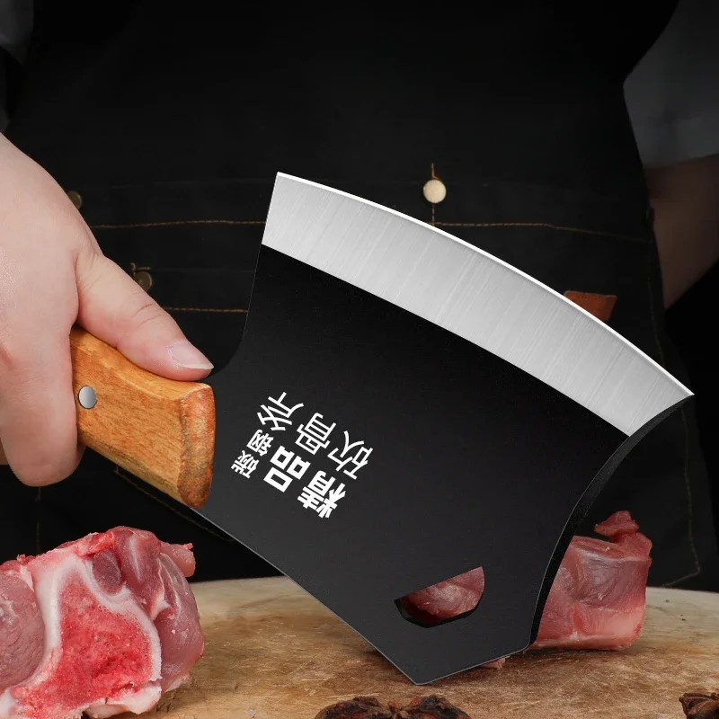 Butcher's knife, selected carbon steel forged ultra sharp Bone cutting knife Home meat knife, kitchen accessories, kitchen tools