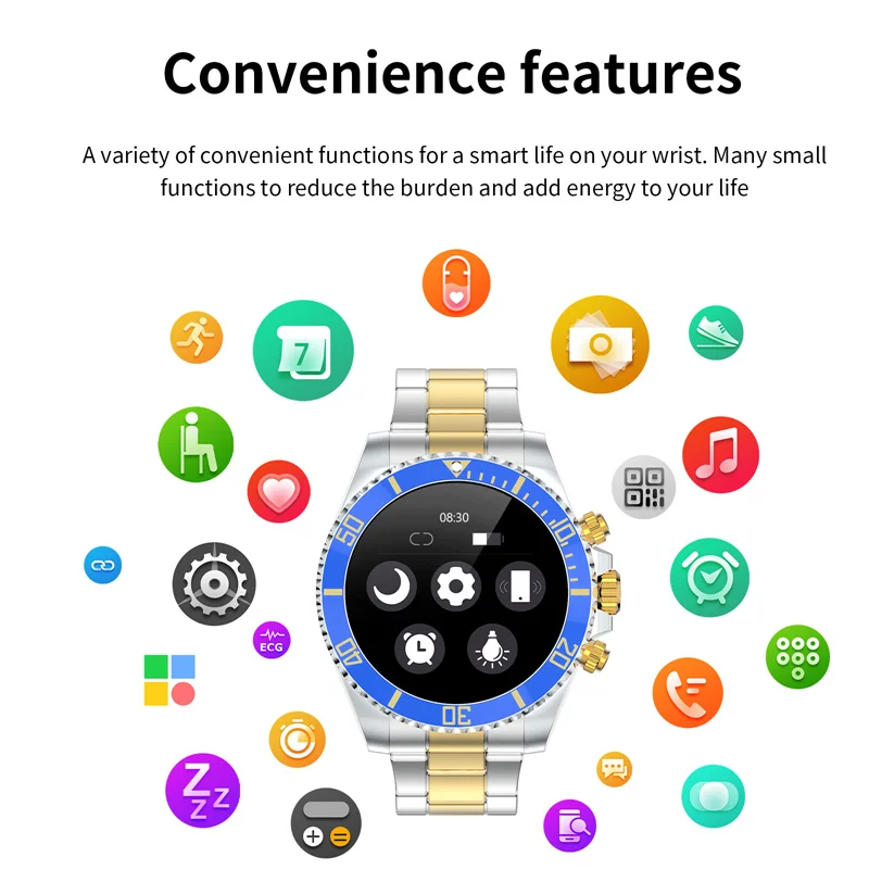 Xiaomi 2022 Mới Đồng Hồ Thông Minh Nam 350Mah Pin Lớn MusicPlay Theo Dõi Cuộc Gọi Bluetooth Cho Android IOS Thể Thao Đồng Hồ Thông Minh Smartwatch nam