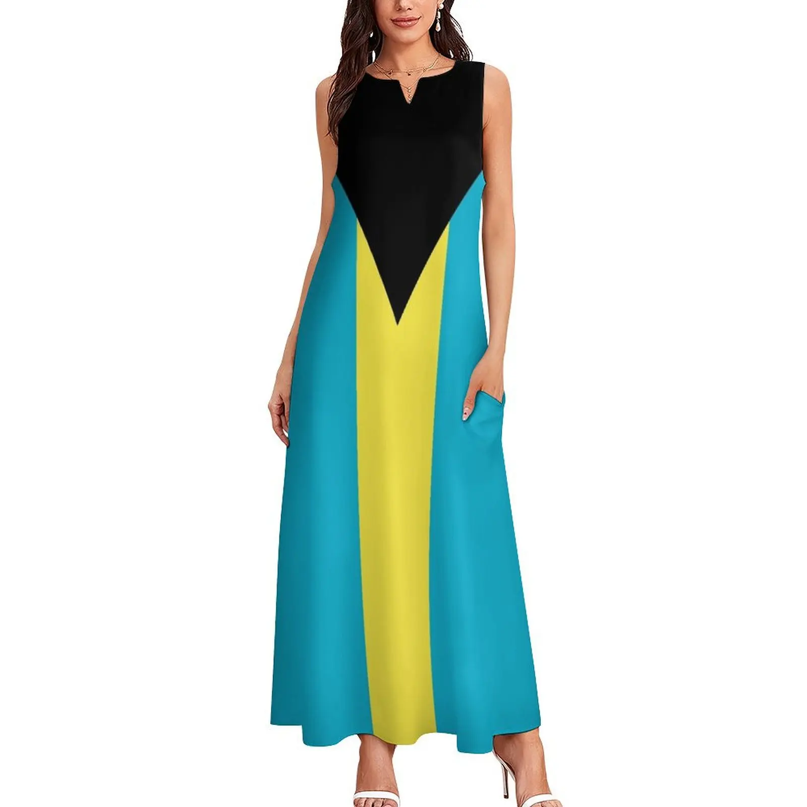 Bahamas National Flag Long Dress Dress women summer dress woman 2024 luxury dresses