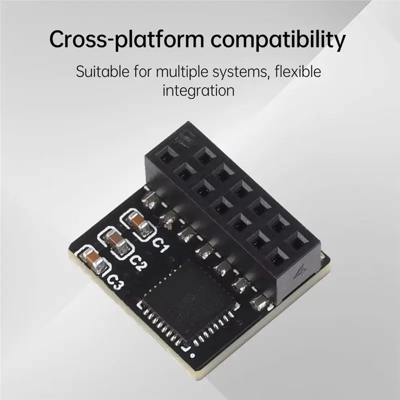 HFES TPM 2.0 SPI Parallel Encryption Safety Module 14 Pin SPI Remote Card Board Encryption Security Board For ASUS