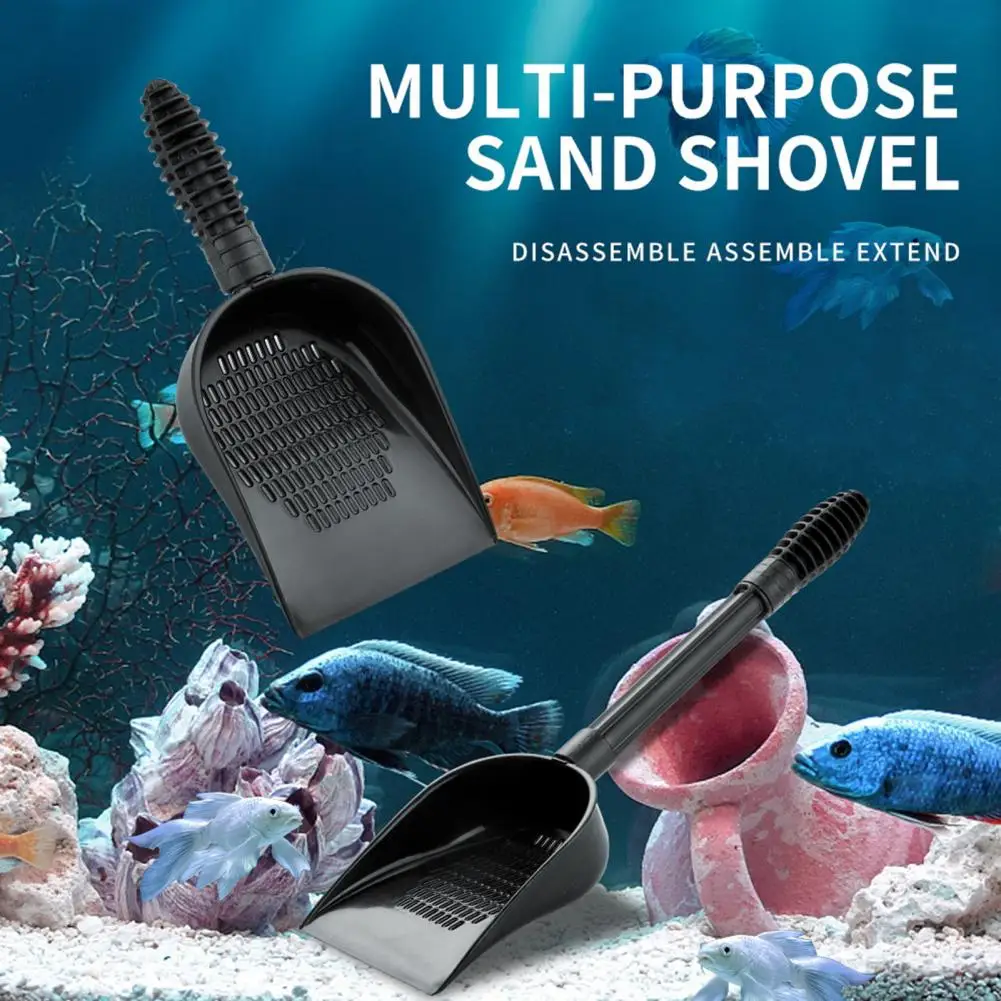 Aquarium Shovel Essential Aquarium Gravel Sand Shovel Efficient Fish Tank Tool with Ergonomic Handle for Home Aquariums Bottom