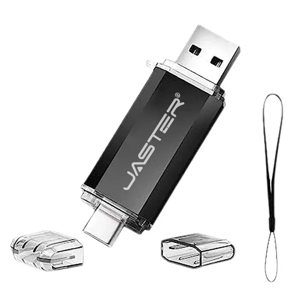 דיסק פלאש OTG USB בנפח 8GB או 16GB עבור טלפון אנדרואיד, דיסק פלאש בנפח 64GB או 128GB או 32GB עם חיבור Type C, דיסק פלאש מתכתי עם מקלדת זיכרון