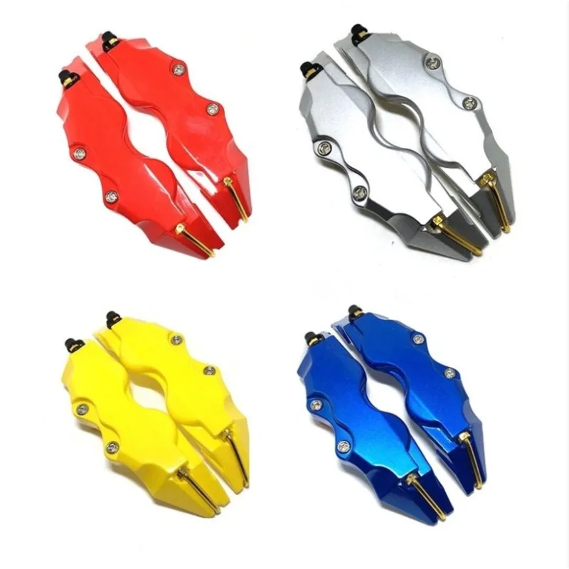 Universial 4Pcs ABS Plastic Car Wheel Caliper Covers Brake Caliper Anti Dust Protective Disc Shell for Audi Bmw Mercedes Benz