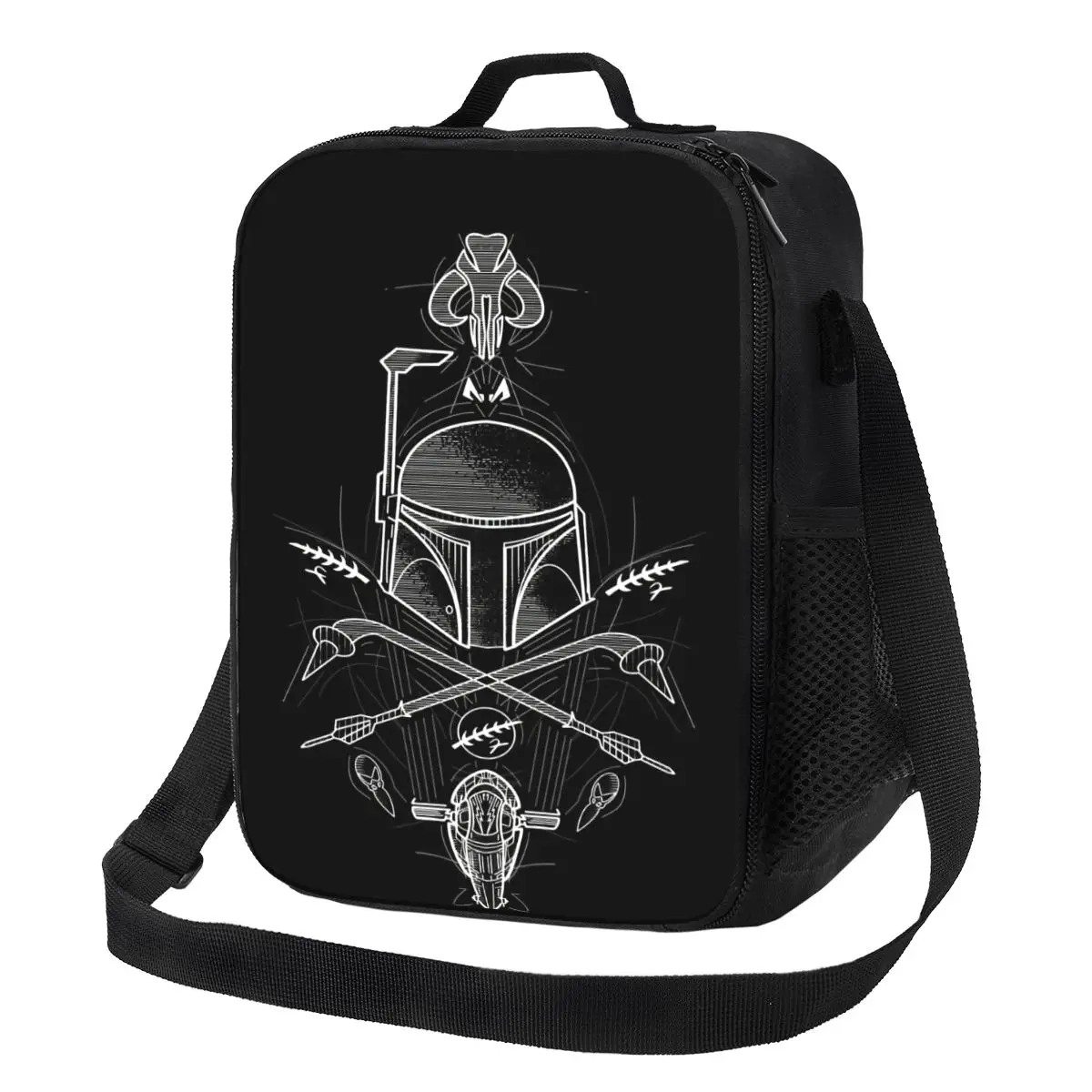 

Custom M-Mandalorianed Movie Resuable Lunch Box Waterproof Cooler Thermal Food Insulated Lunch Bag School Children Student