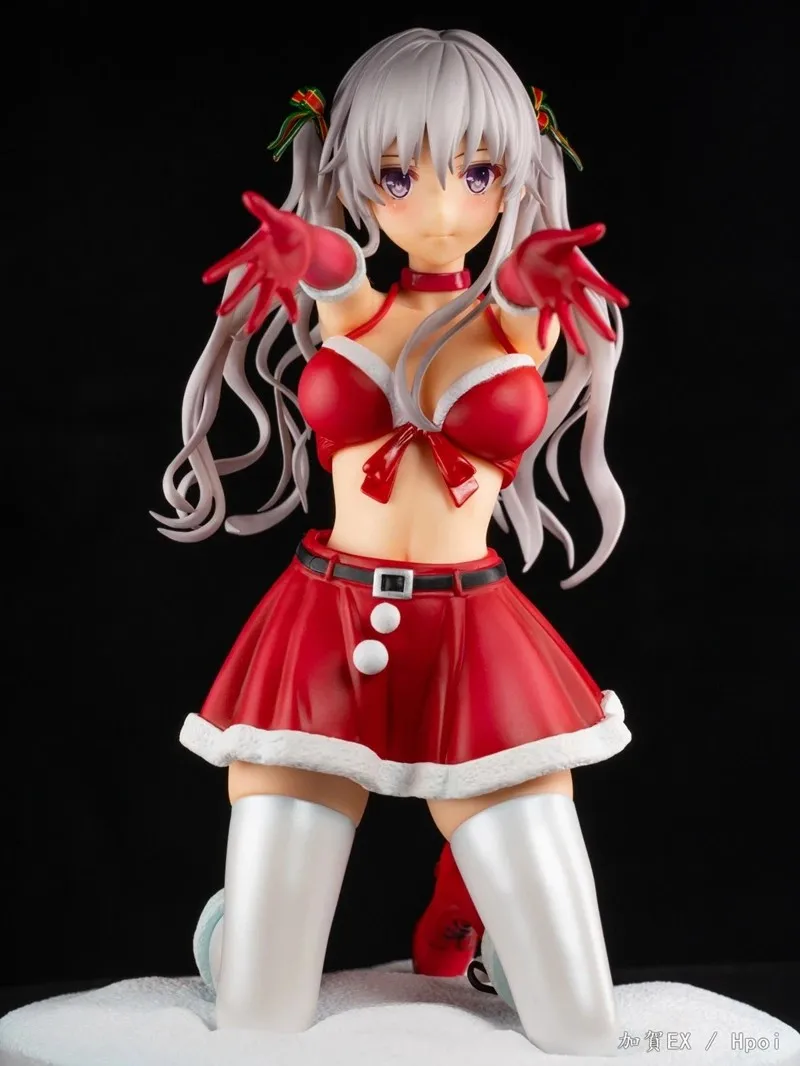 19CM Anime Hiiragi Snowflake Figure Flower Christmas Dress Up Model Toy Panties Misaki Kurehito Toy Japanese Doll Action Figure