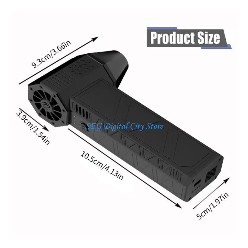 U75B مروحة نفاثة صغيرة منفاخ مروحة عنيفة 130،000 دورة في الدقيقة مروحة قوية 3 سرعات قابلة للتعديل