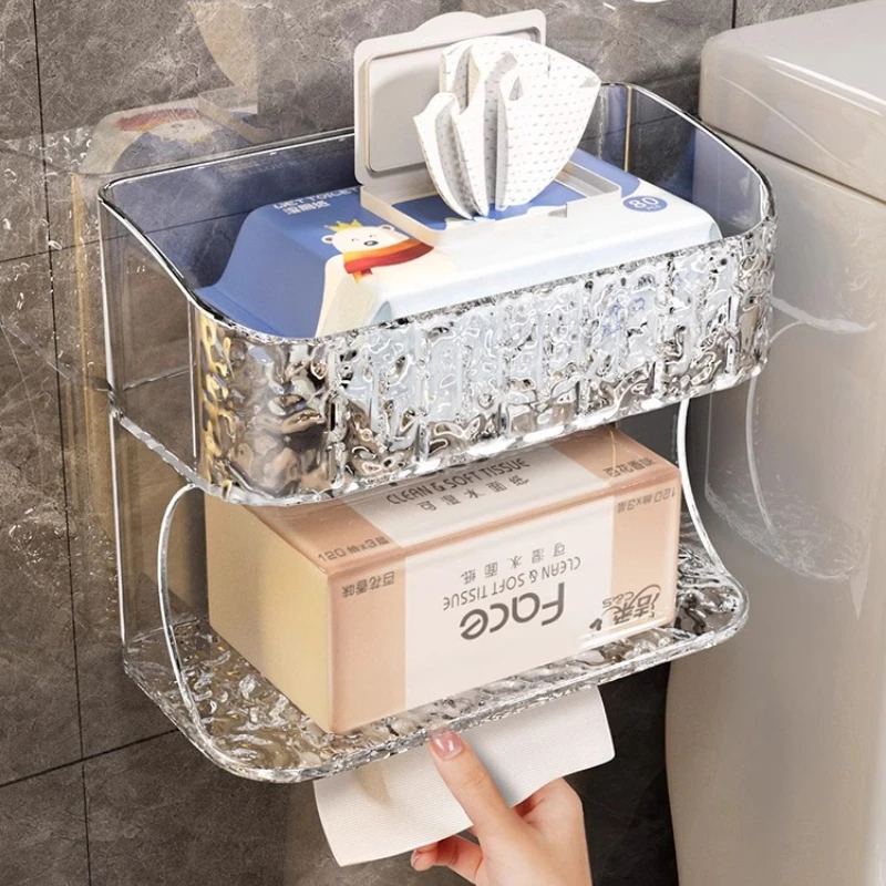 

Face Towel Simplicity Tissue Box Organization Japan Style Modern Kitchen Tissue Waterproof Plastic Storage Caixa De Tecido MHZJH
