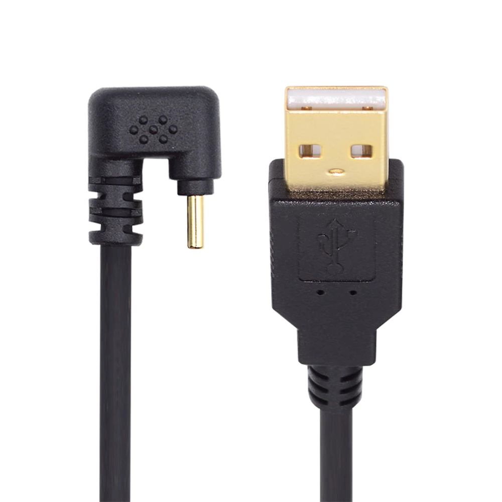 ZIHAN ZIHAN USB2.0 Type-A to Type C USB-C Male to Male Power Data Cable 480Mbps USB-C Opposite U Shape Back Angled