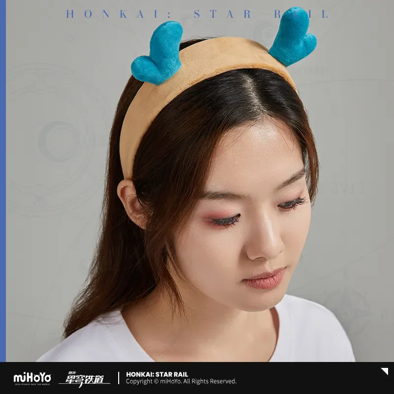 Honkai Star Rail Dan Heng Nicholas Leung Holiday Little Green Dragon Hair Hoop Headband Headwear Costume Cosplay Ladies' Gift