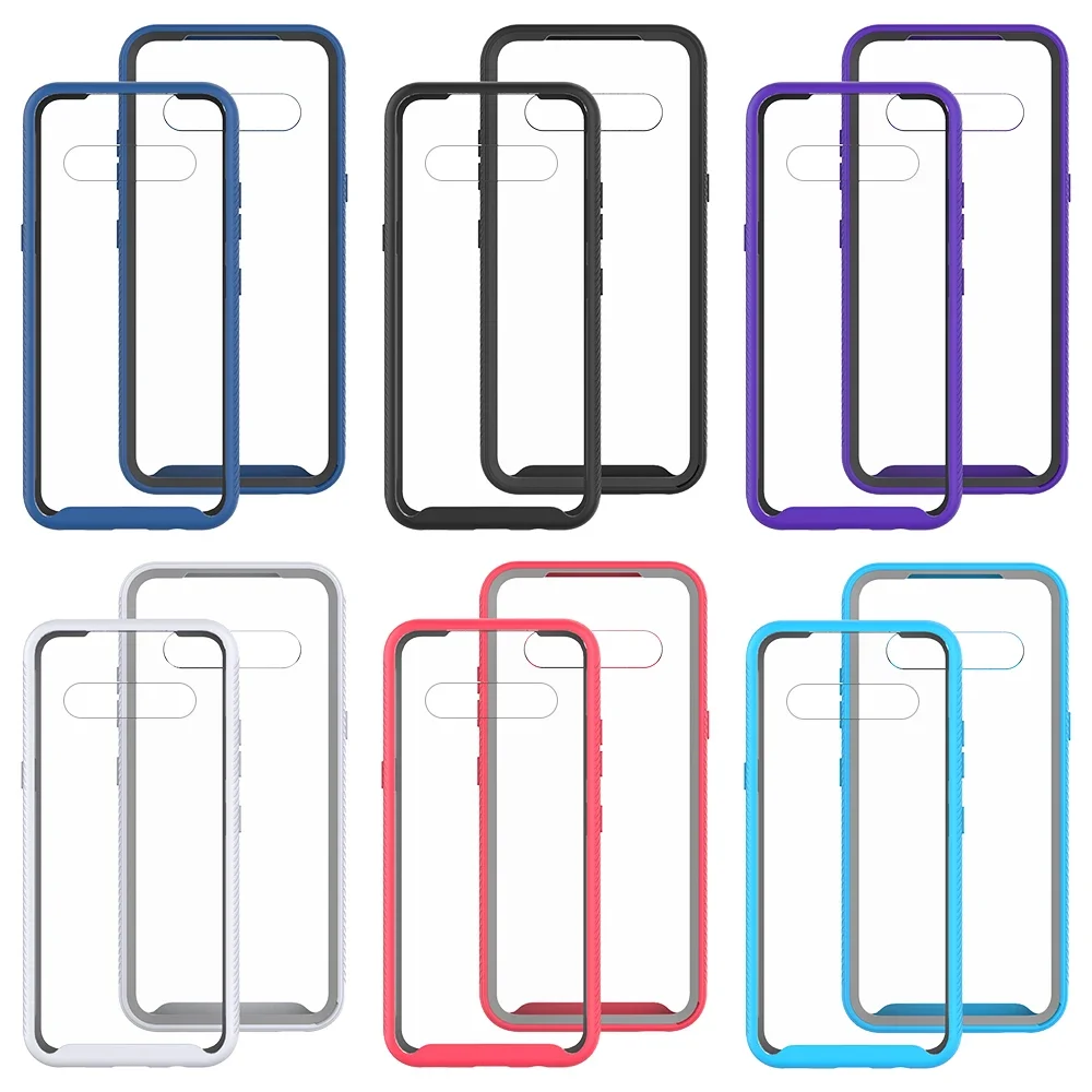 Hybrid TPU/PC Sky Case For LG V60 ThinQ Fundas Capa Two Layer Structure Shockproof Crystal Clear Shell Cover For LG V50s ThinQ
