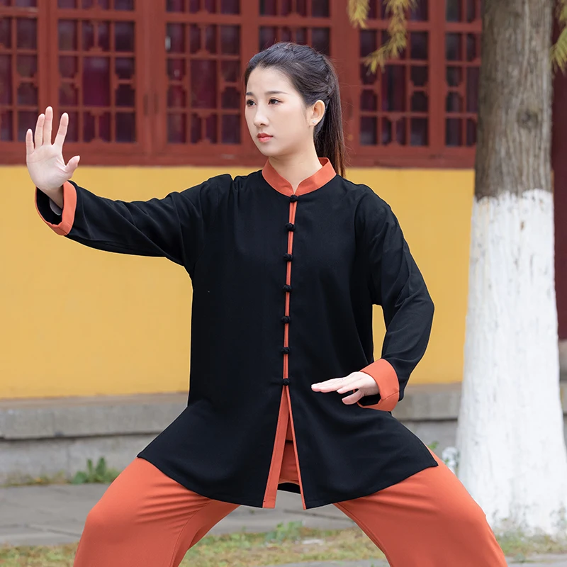 2025 Premium Stretch Cotton Tai Chi Suit, Unisex Mid-Length Baduanjin Uniform for All-Season Practice